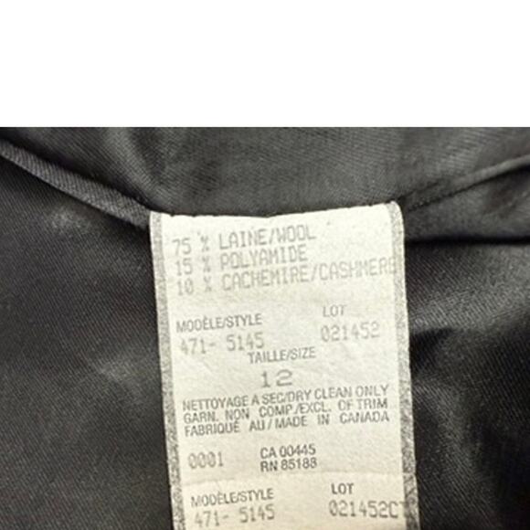 "LOUBEN" Women's Wool & Cashmere Blend Cheetah Print  Coat SZ 12 Mob Wife READ!! - Picture 12 of 15